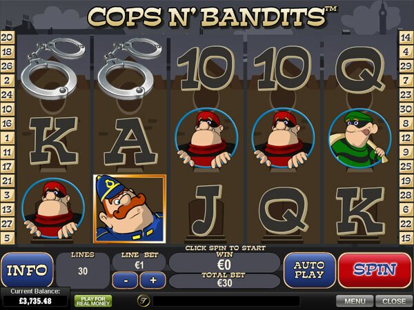 cops and bandits slots game