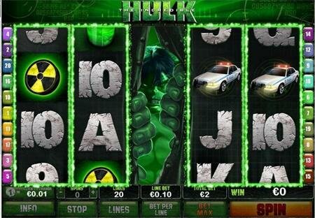 incredible hulk slot game